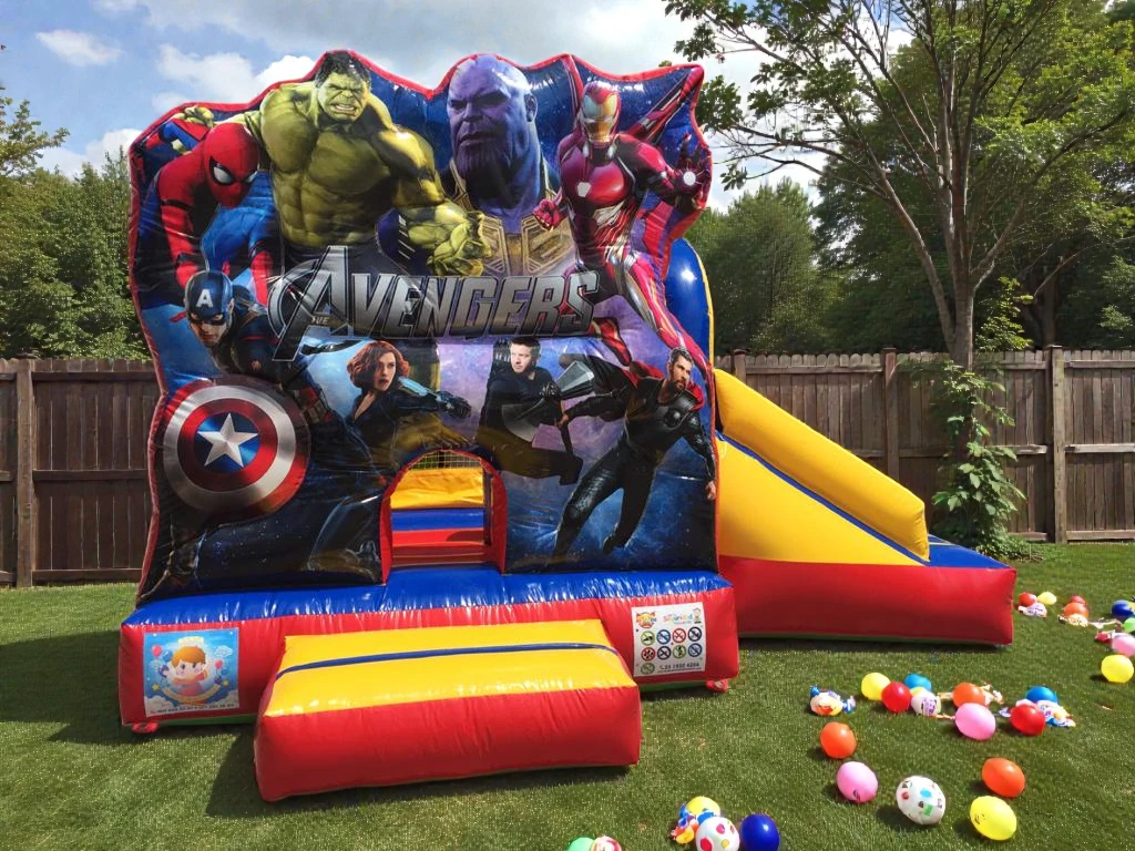 Inflable Avengers con Tobogán